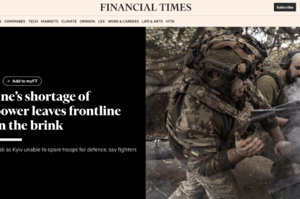 FT: Deficitul de forță de muncă din Ucraina lasă orașul de pe front în pragul prăpastiei