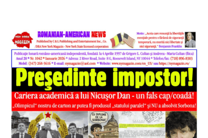 Direct din SUA: prima pagină a ediției tipărite a New York Magazin