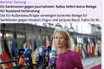 UE a impus sancțiuni împotriva unor jurnaliști acuzați de legături cu Rusia