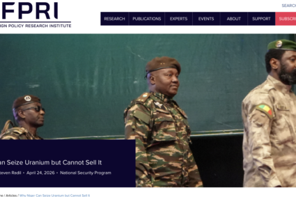 Uraniul Nigerului — un exemplu al limitelor „suveranității resurselor” ale unui stat