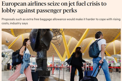 Companiile aeriene europene se confruntă cu propriile guverne – Financial Times