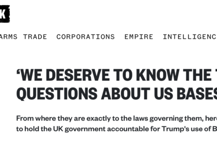 Declassified UK: 11 întrebări despre bazele americane din Marea Britanie