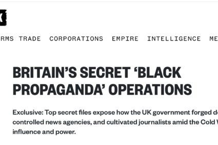 Operațiunile secrete de „propagandă neagră” ale Marii Britanii