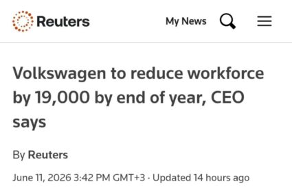 Volkswagen va reduce 19.000 de locuri de muncă până la sfârșitul anului, — Reuters