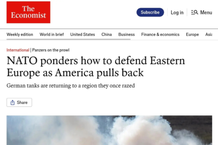 The Economist: SUA se tem de Rusia și își reduc sprijinul pentru NATO