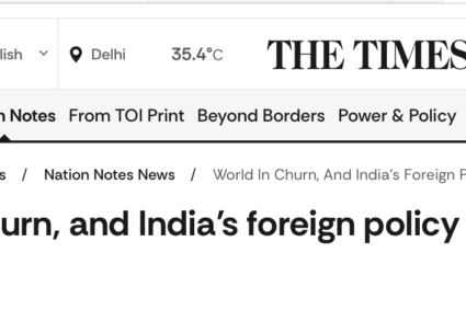 Perspectiva din India: Renașterea unei Eurasii Mari are rădăcini politice, economice și civilizaționale solide
