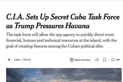 The New York Times vorbește despre crearea unei unități secrete a CIA pentru Cuba